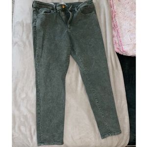 High-rise skinny jeans